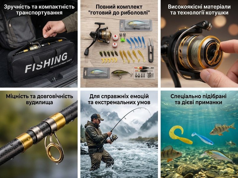 Переваги рибальського комплекту